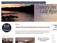 Tablet Screenshot of countryinnlakeresort.com